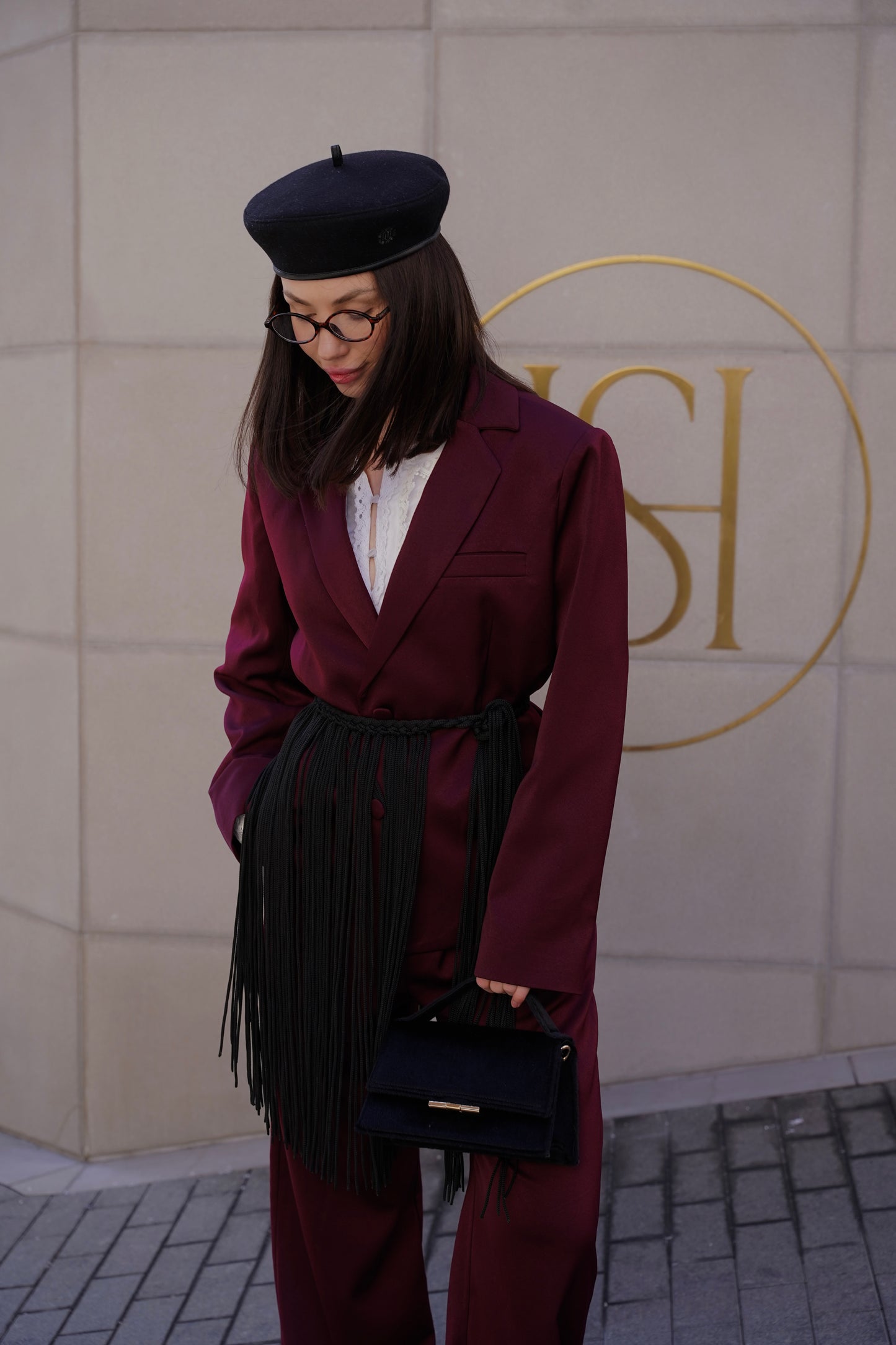 Жіночий костюм бордовий Мокко