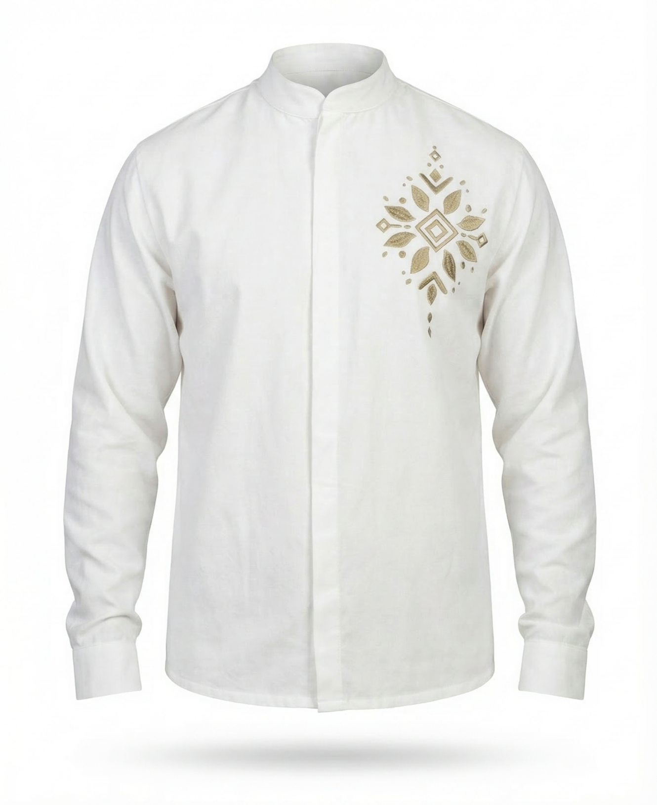 Чоловіча вишиванка молочна Синевір