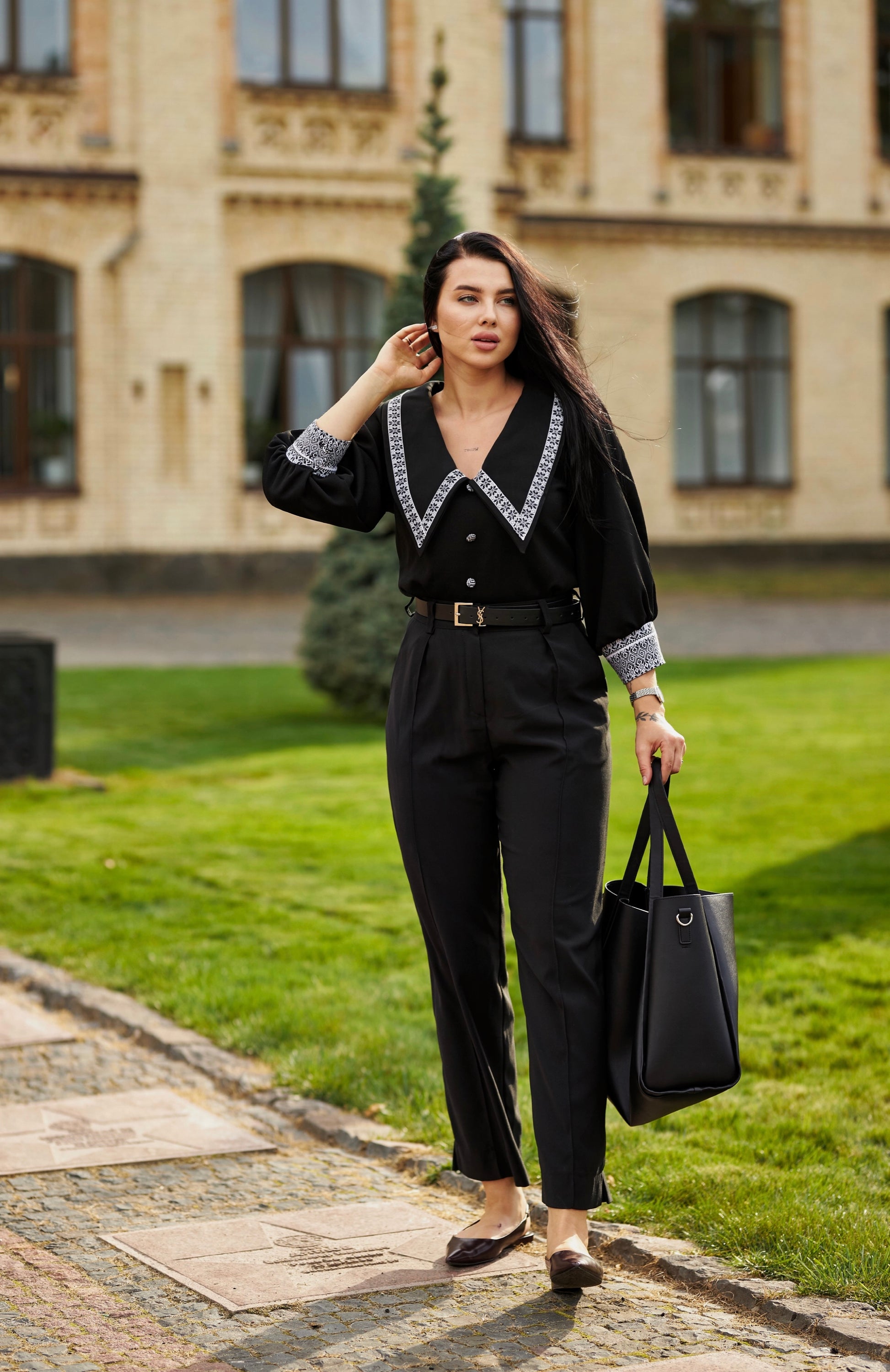 Жіноча сорочка чорна