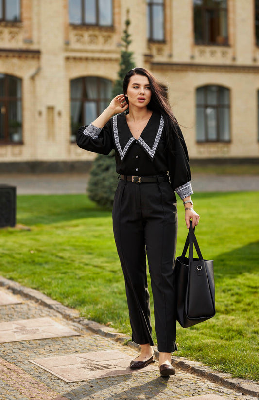 Жіноча сорочка чорна