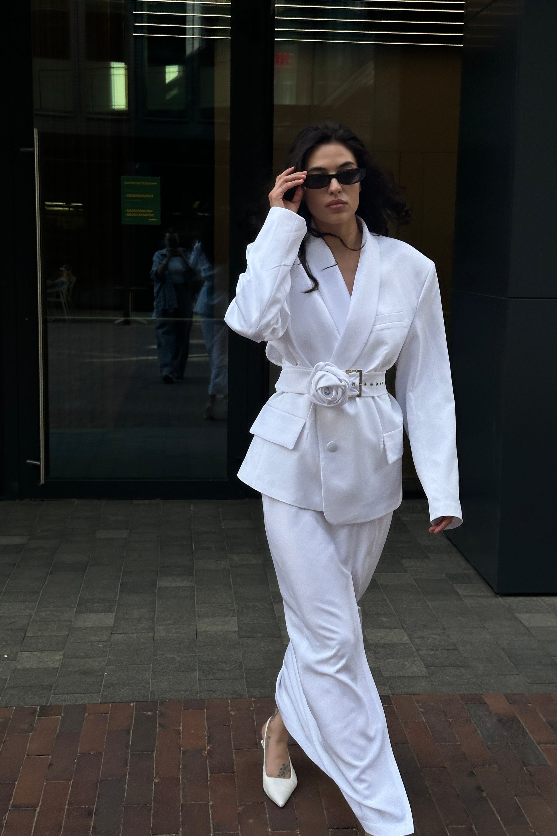 Жіночий костюм білий Гортензія