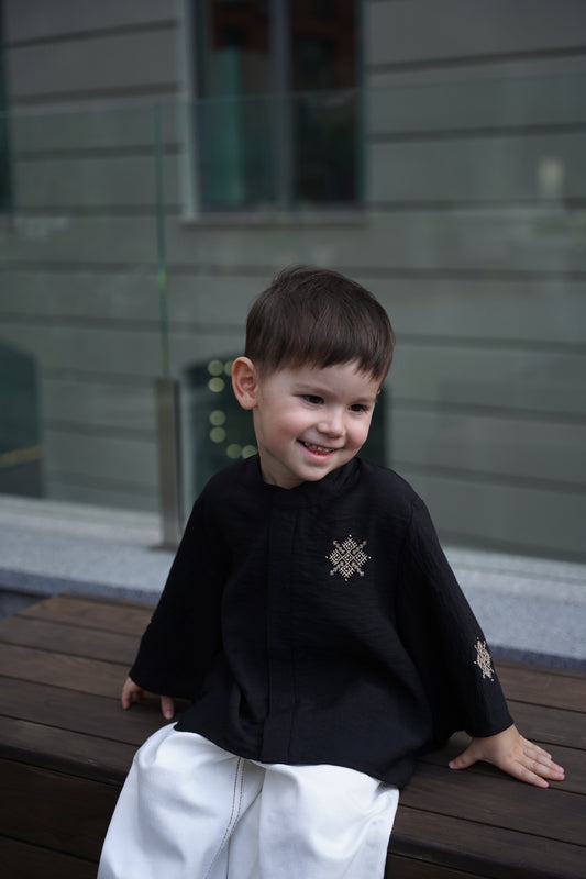 Children's Kimono black Zorei