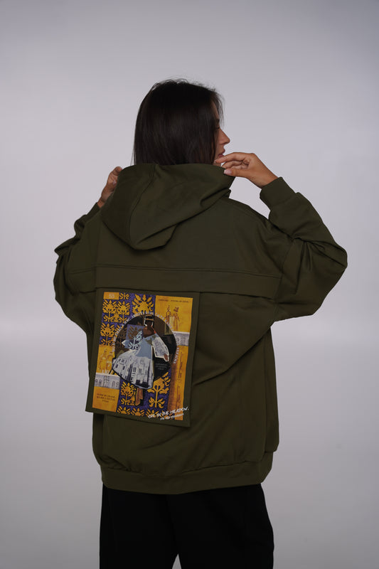 Жіночий худі хакі Вільна ненька