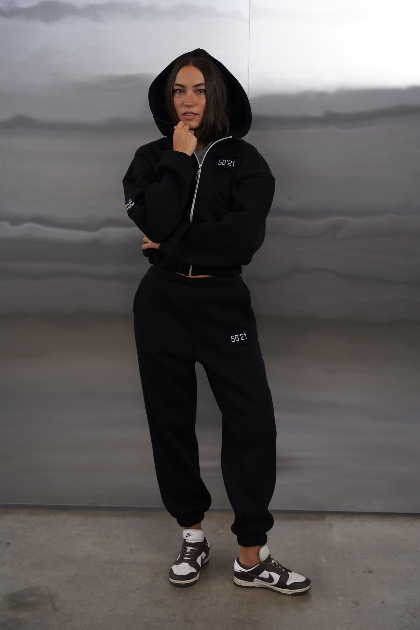 Жіночий спортивний костюм чорний UA