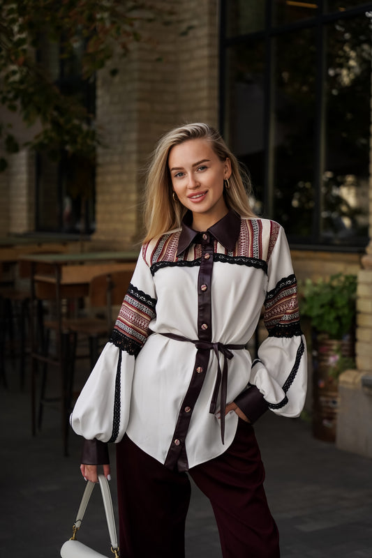 Women's embroidered shirt Hutsulanka