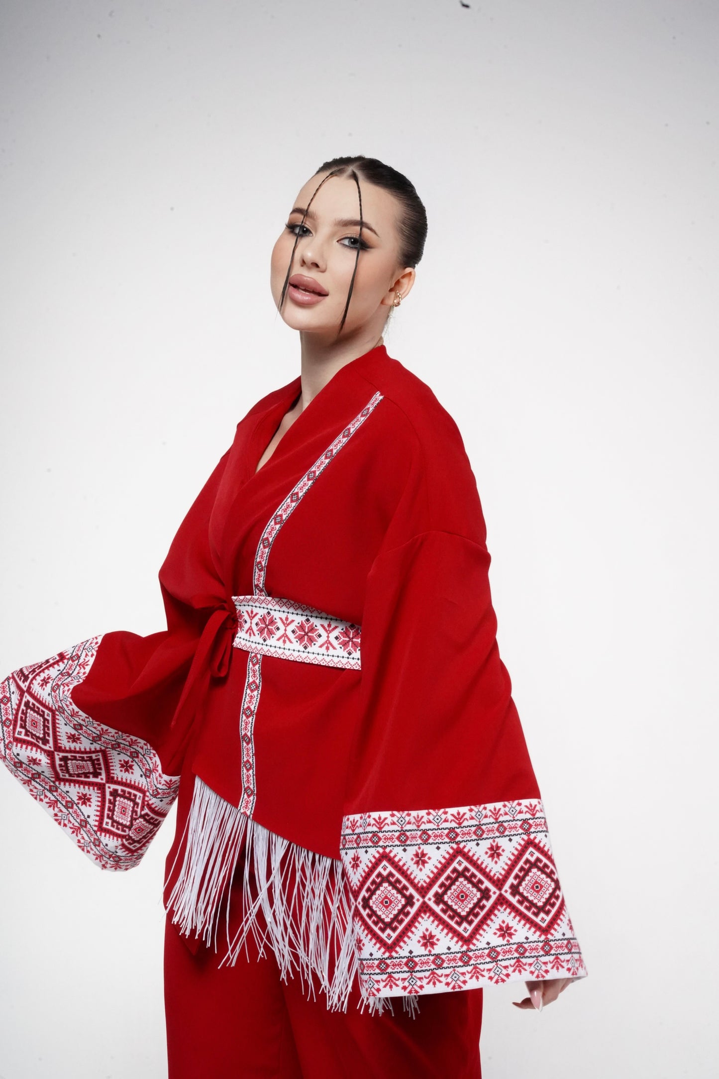 Кімоно червоне Оксенія