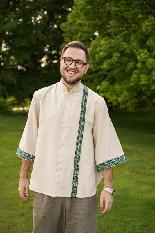 Men's kimono milky Svyatogor