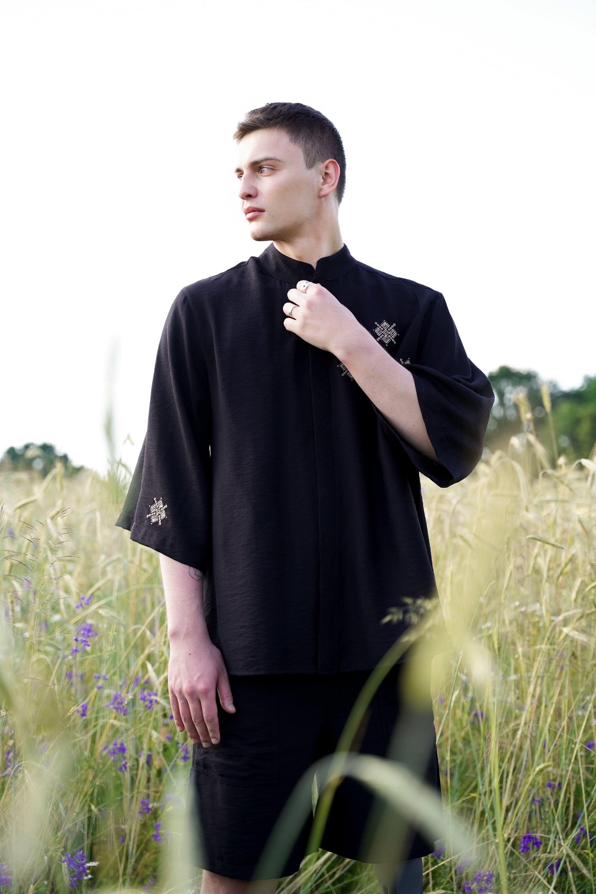 Чоловіче кімоно чорне Зорей