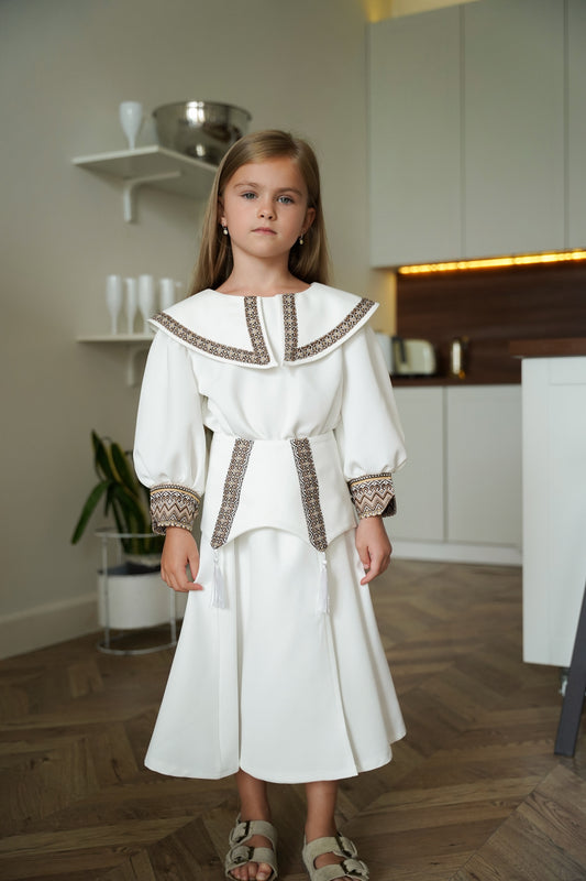 Children's dress with embroidery Milena