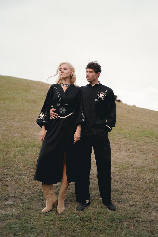 Pair image black Hummingbird