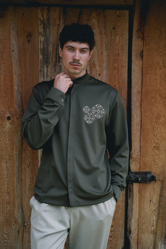 Men's khaki shirt Viry