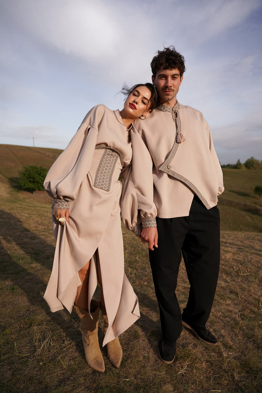 Pair of beige Lybid images