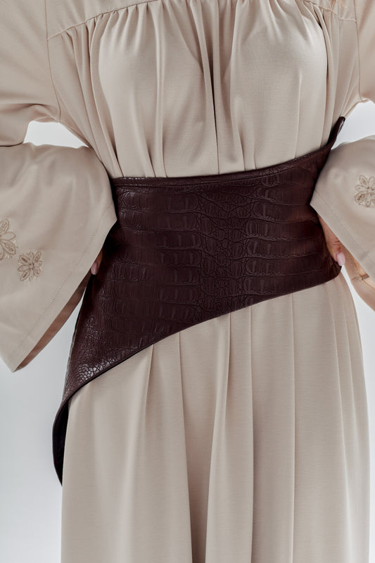 Women's corset made of eco-leather