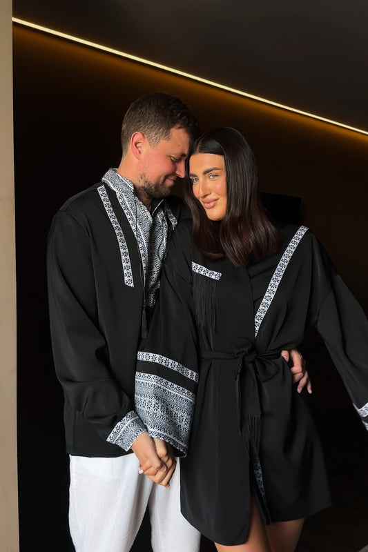 Paired look in black