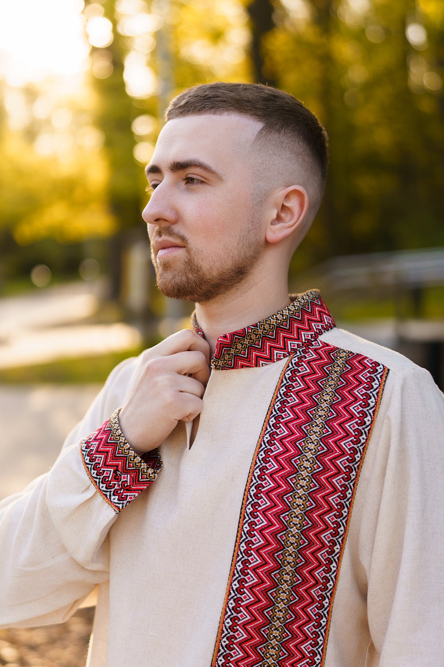 Men's embroidered shirt Oberig