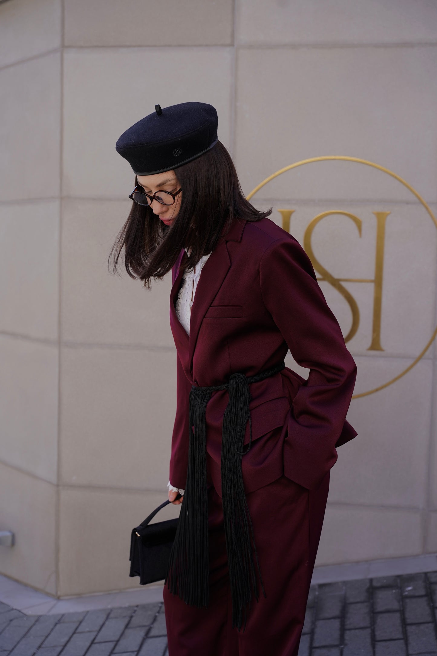 Жіночий костюм бордовий Мокко