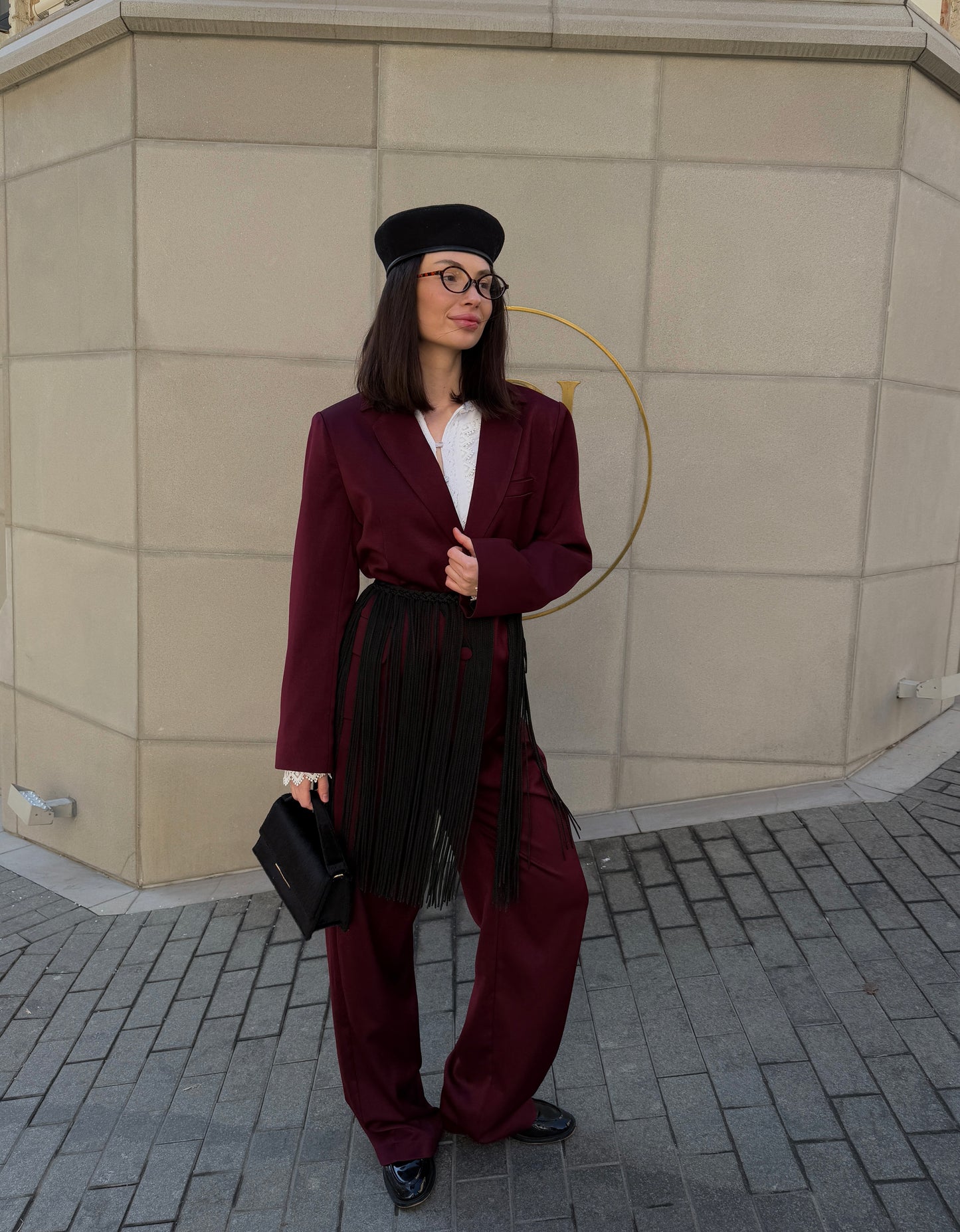 Жіночий костюм бордовий Мокко