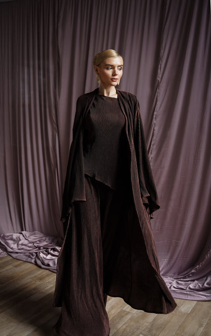 Camellia brown suit