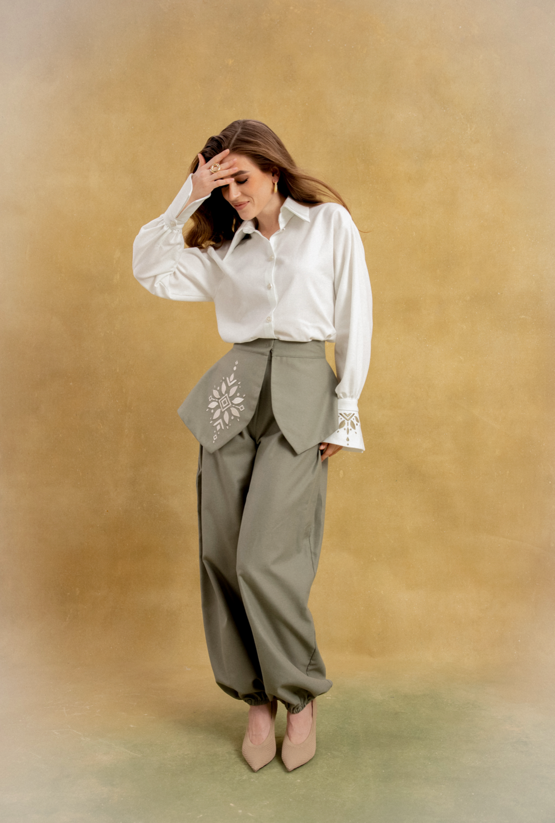 Жіночі штани оливка