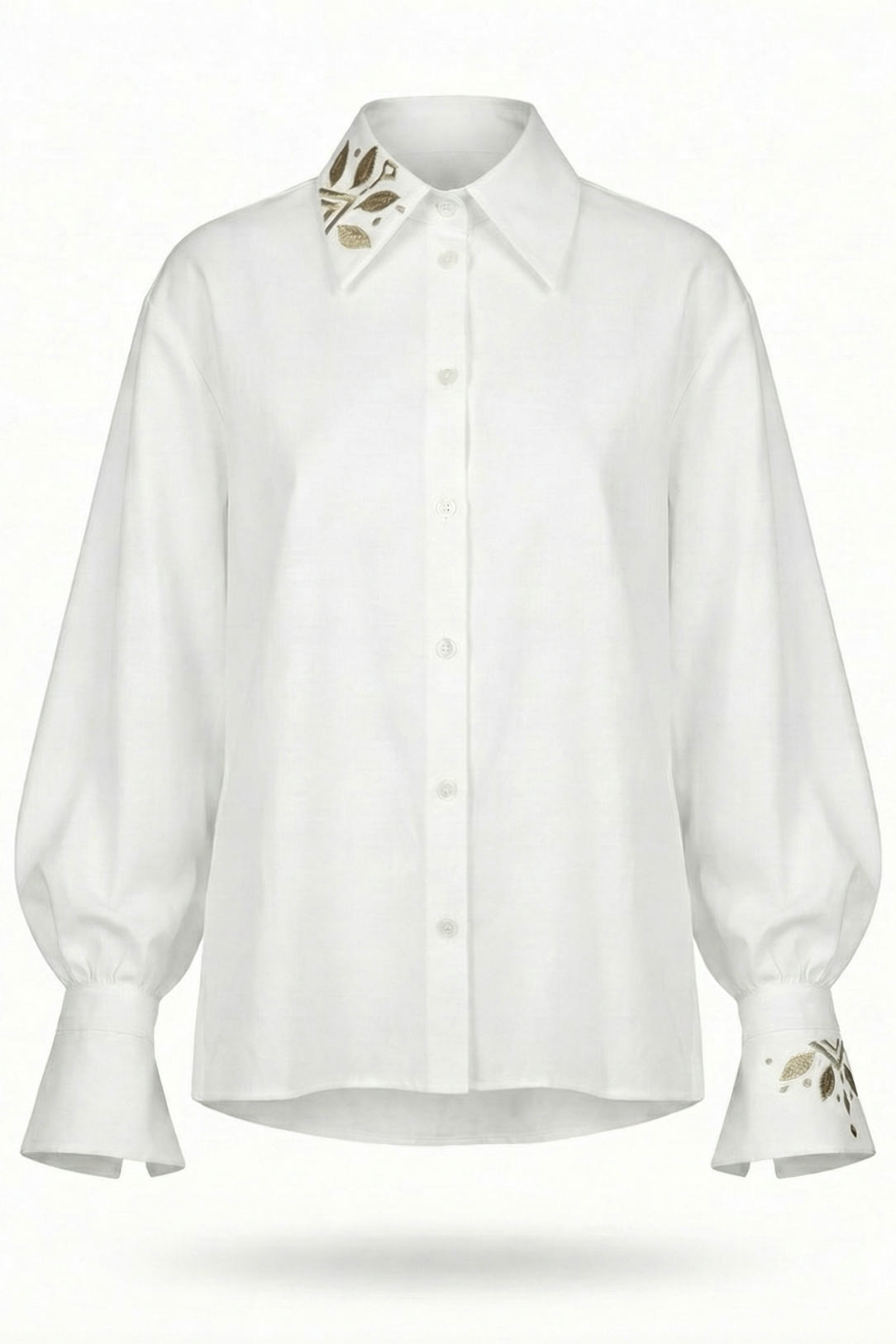 Жіноча сорочка Цвіт льону оливка