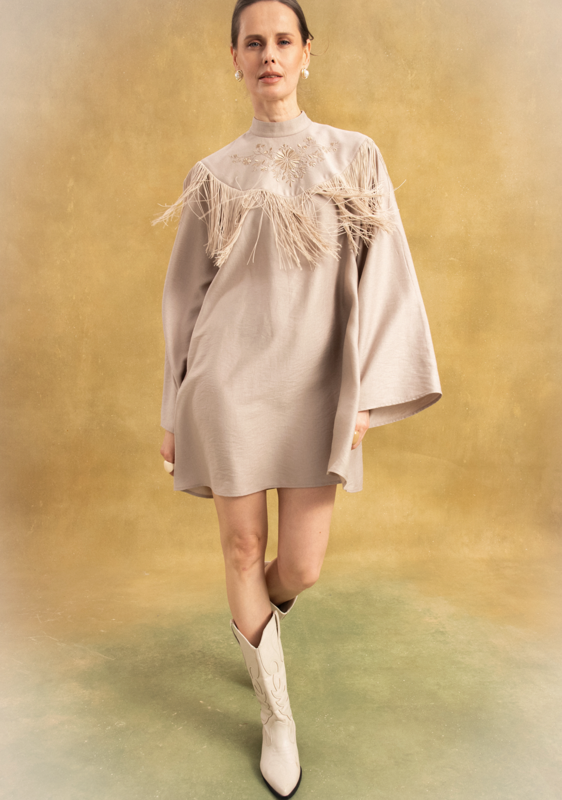 Сукня бежева Цвіт Леї