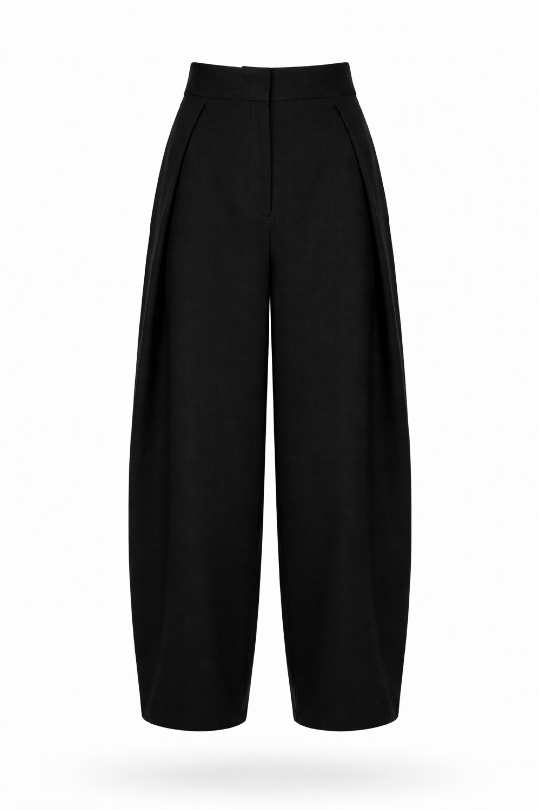 Штани зі складками чорні