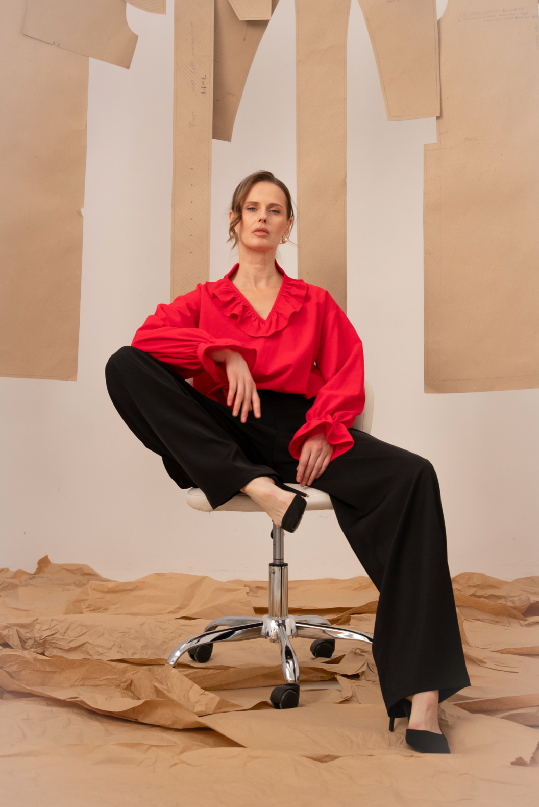 Жіноча блуза червона Віра