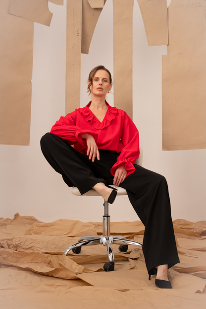 Жіноча блуза червона Віра