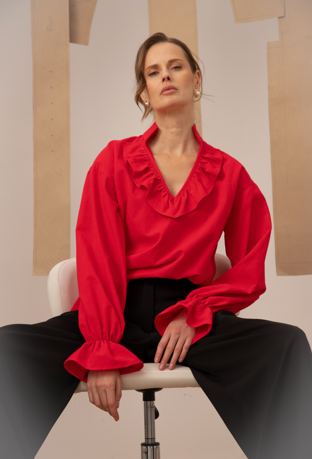 Жіноча блуза червона Віра