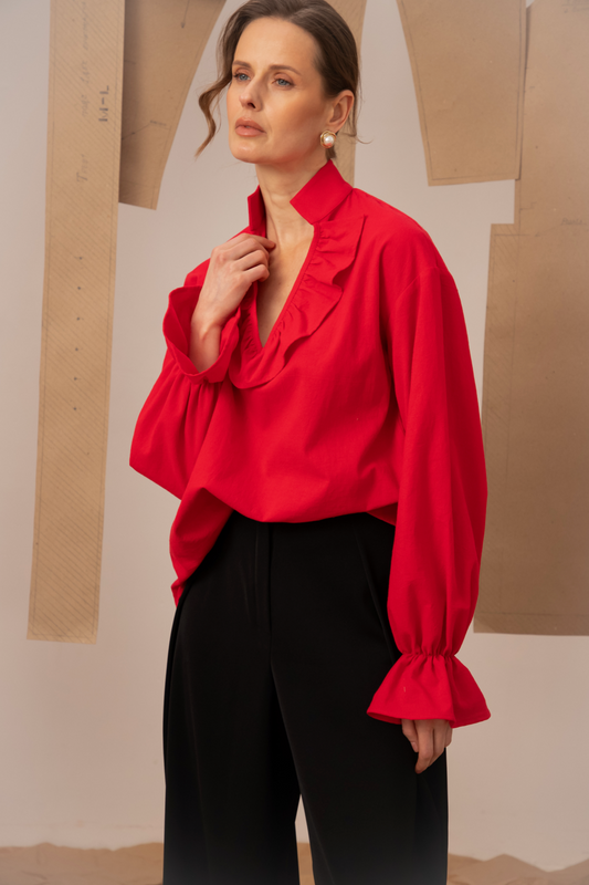 Жіноча блуза червона Віра