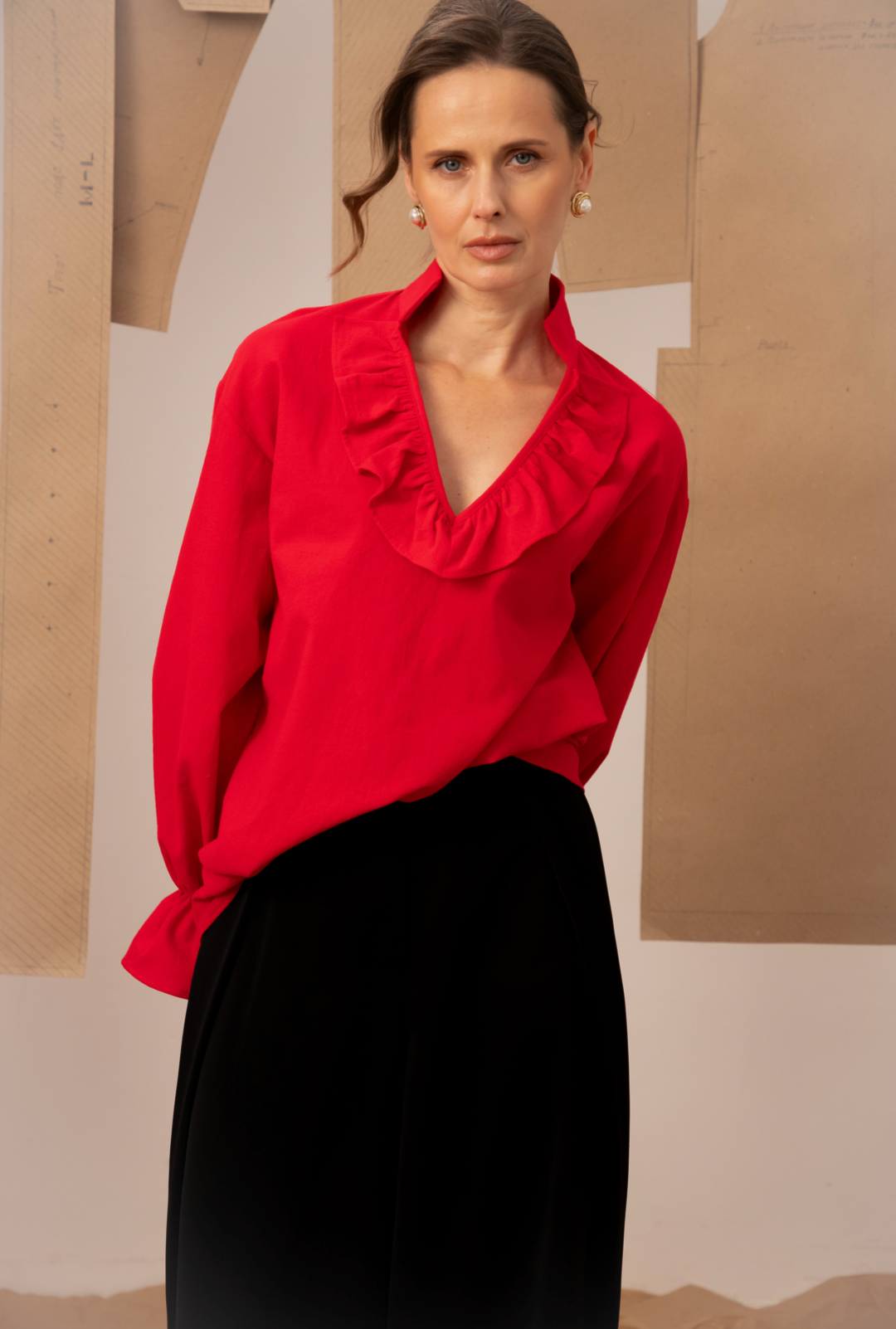 Жіноча блуза червона Віра