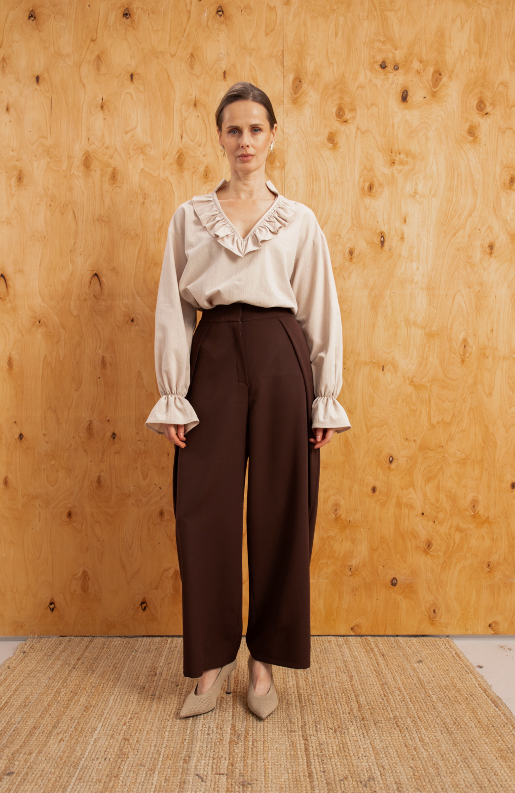 Жіноча блуза бежева Віра