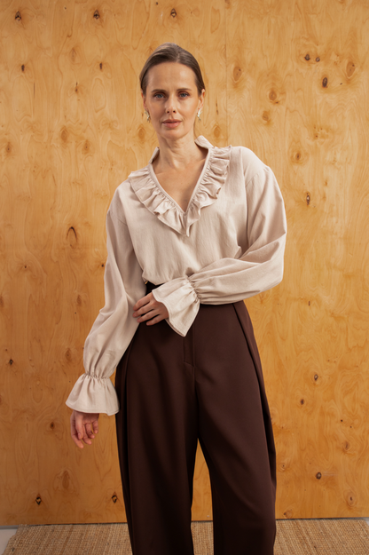 Жіноча блуза бежева Віра