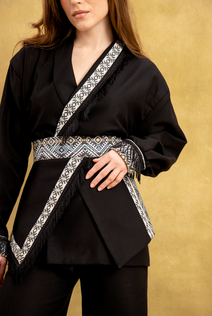 Жіночий образ чорний Кімоно Рожена