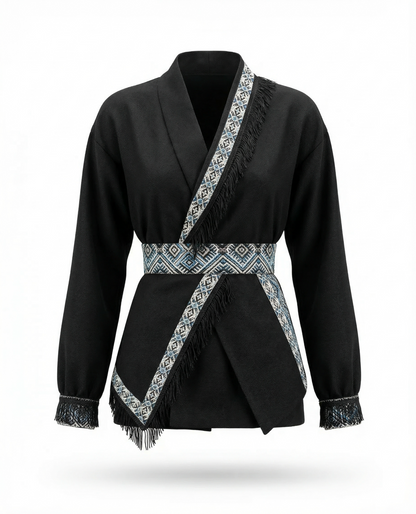 Жіночий образ чорний Кімоно Рожена