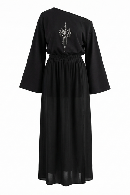 Комплект сукня та спідниця Вогнена