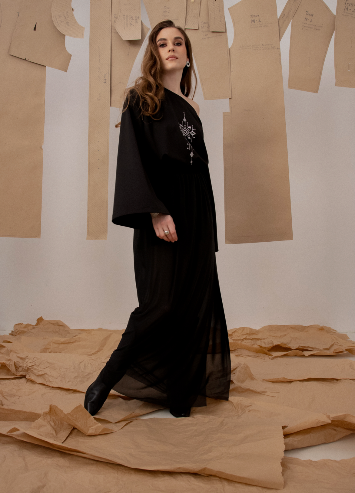 Комплект сукня та спідниця Вогнена