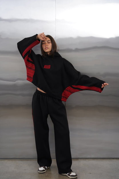 Спортивний костюм чорний з вишивкою