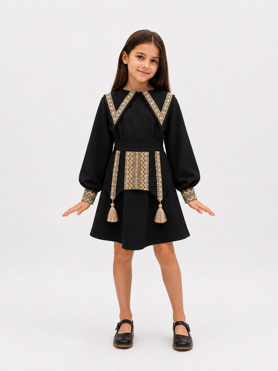 Children's dress with embroidery Mia