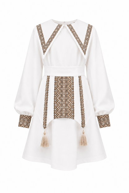 Children's dress with embroidery Mia