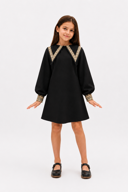 Children's dress with embroidery Mia
