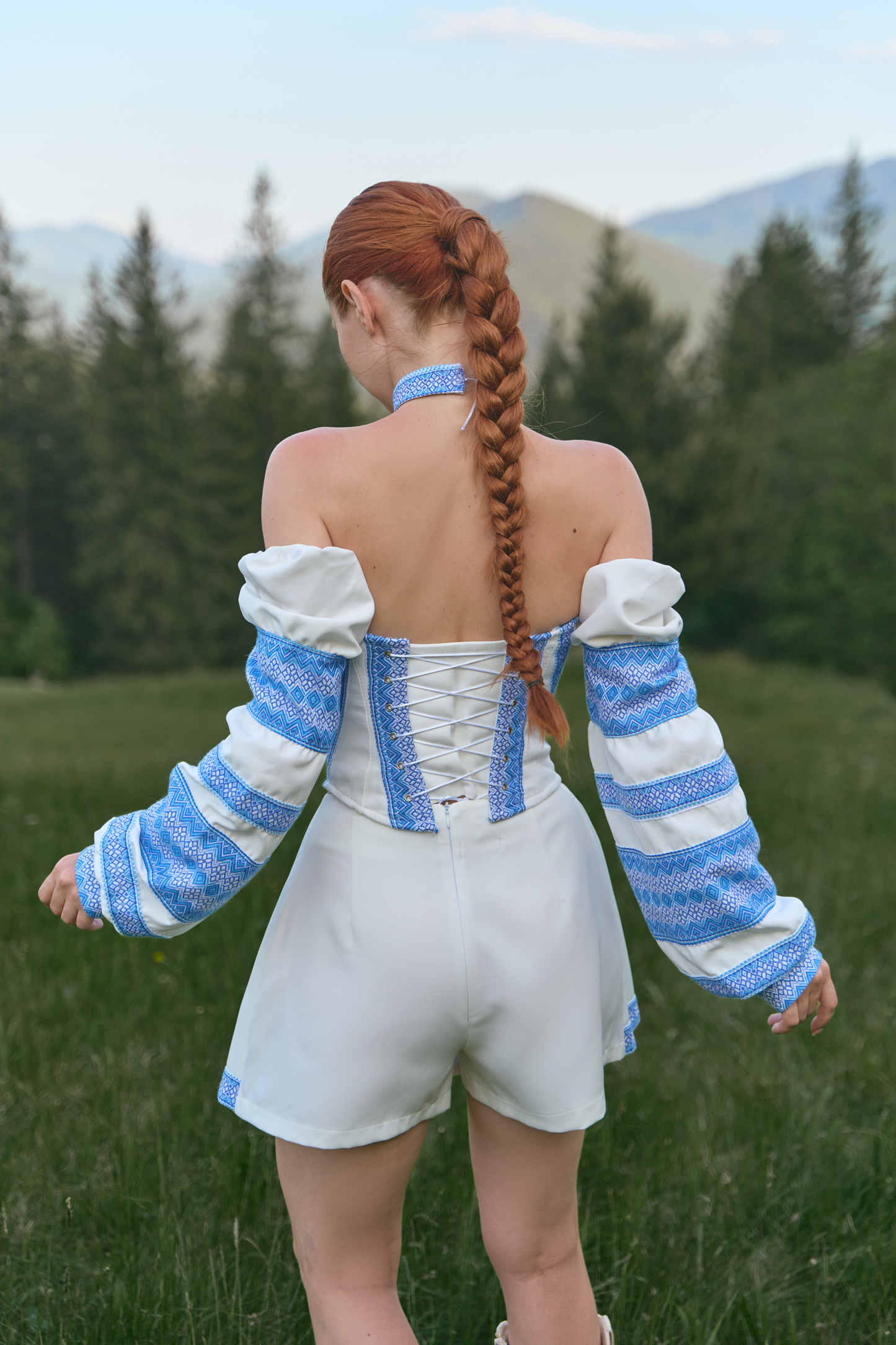 Корсет Колос блакитний