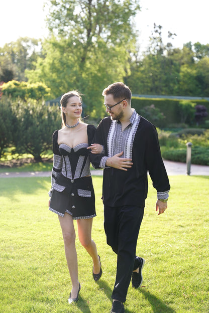 Корсет чорний Колос