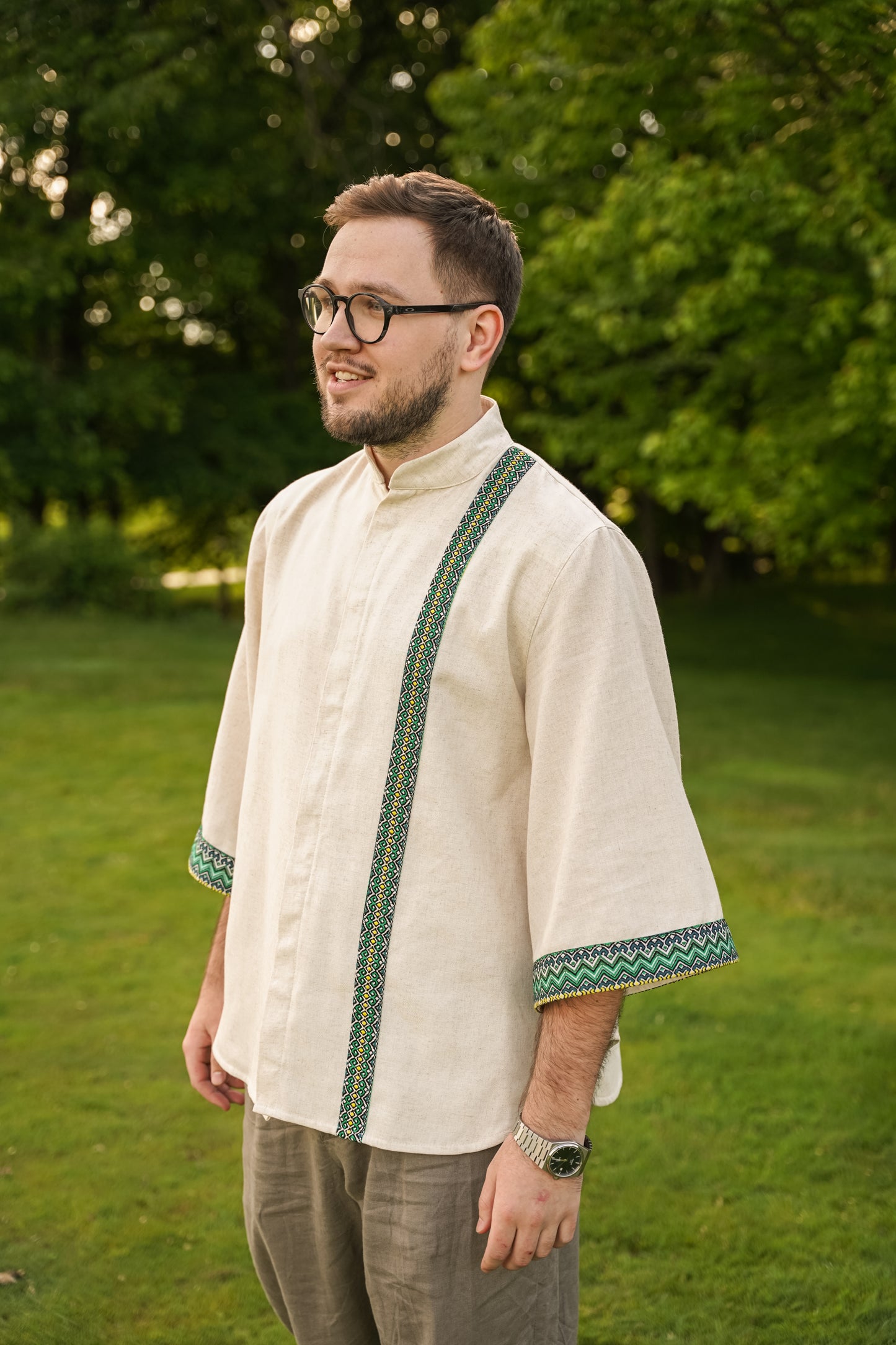 Men's kimono milky Svyatogor