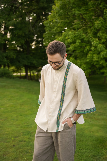 Men's kimono milky Svyatogor