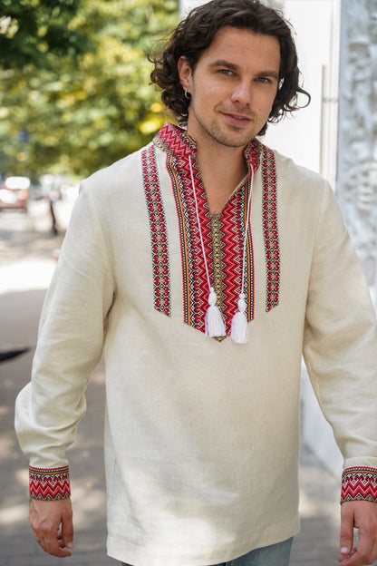 Чоловіча льняна вишиванка Спадок