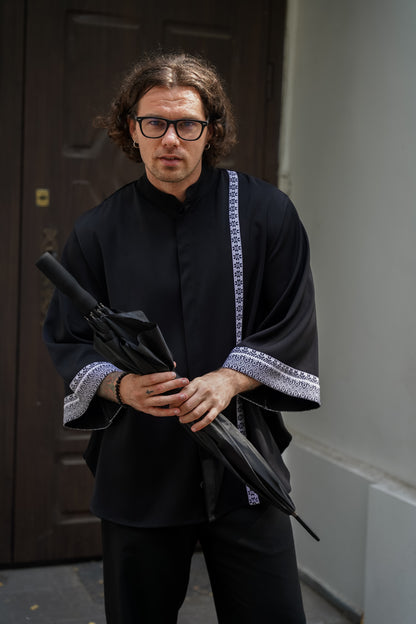 Чоловіче кімоно з вишивкою Зорей