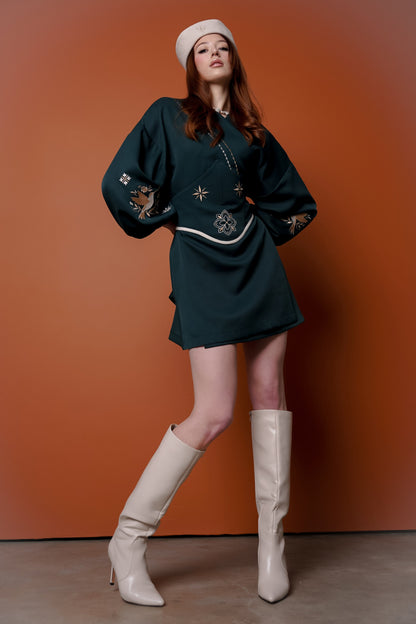 Жіноче кімоно міні Колібрі