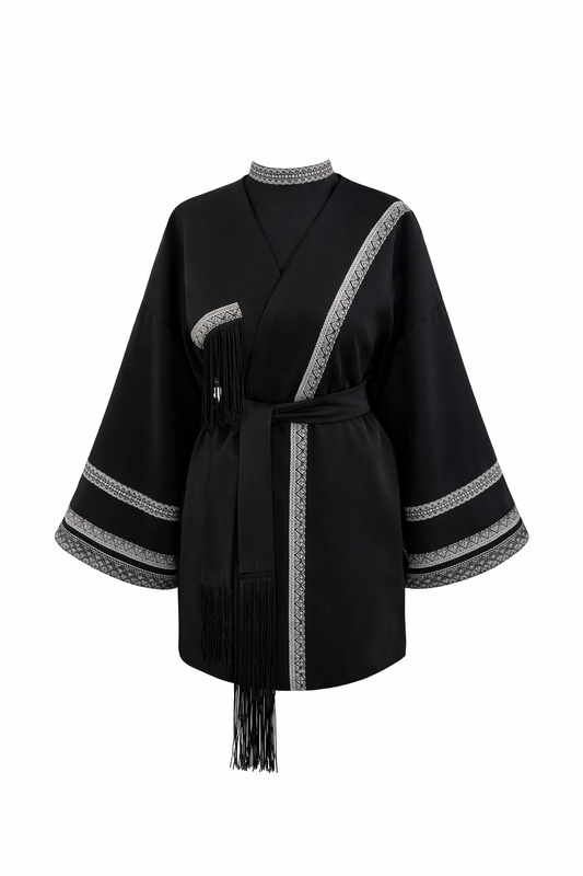 Mini black kimono Alexandra