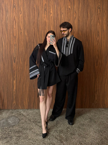 Парний образ чорний Колібрі